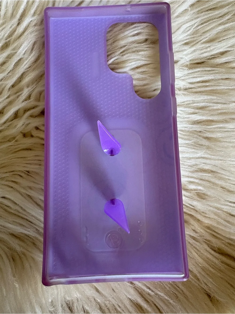 New Galaxy S23 Ultra Smileys Loopy Purple Smiley Faces Anti-Drop Case & Dust Bag